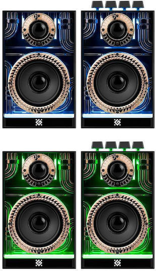 Defender Futuro Wireless Computer Speakers 2.0 with Bluetooth and 10W Power Black