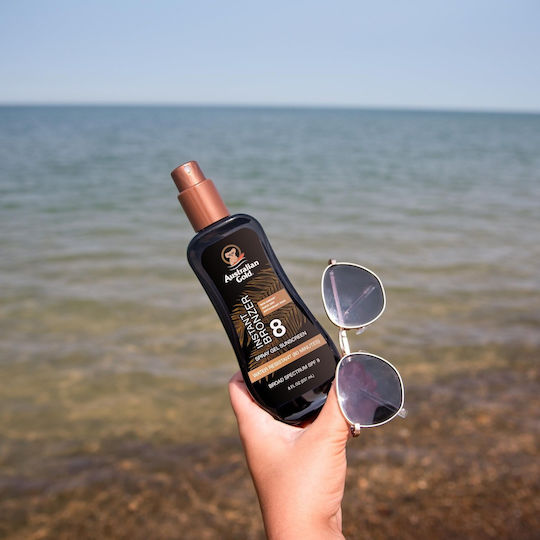 Australian Gold Instant Bronzer Sonnencreme Gel Körper SPF8 in Spray 237ml