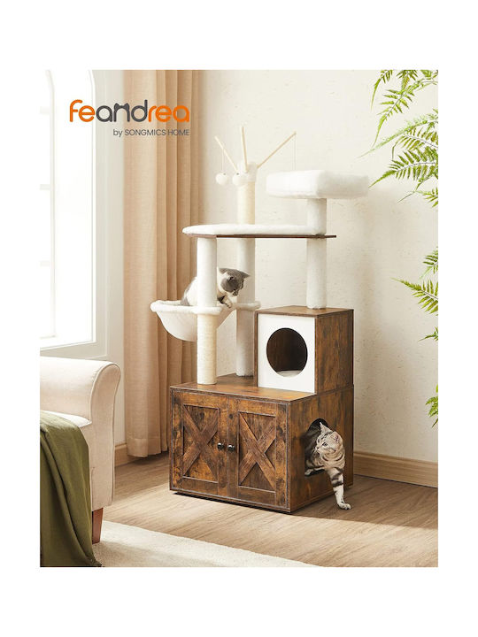 Feandrea Scratching Post Brown 58x50x140cm