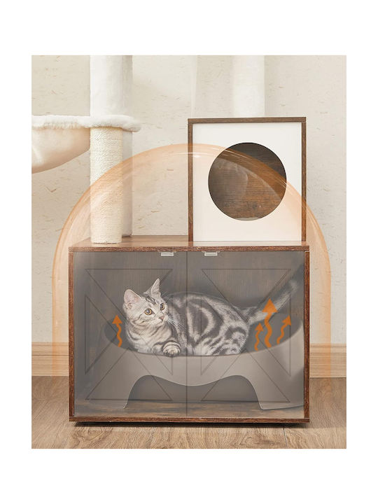 Feandrea Scratching Post Brown 58x50x140cm