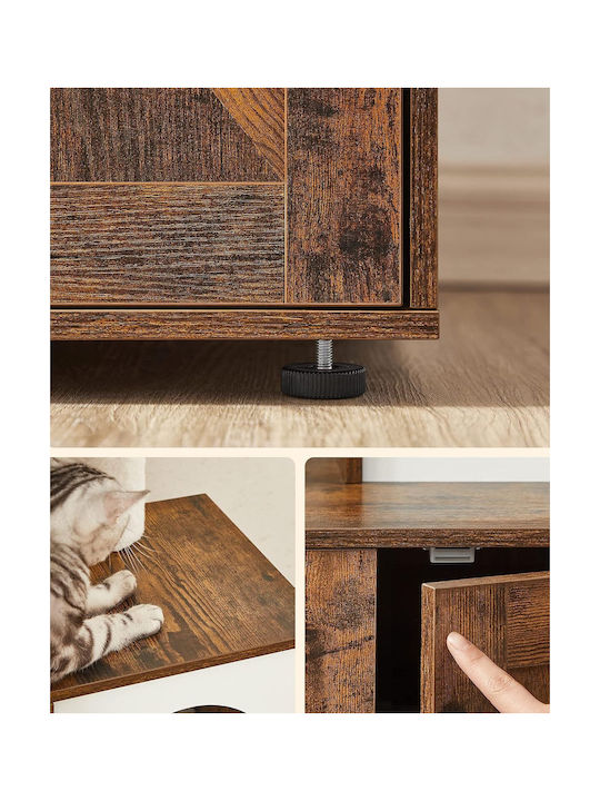 Feandrea Scratching Post Brown 58x50x140cm