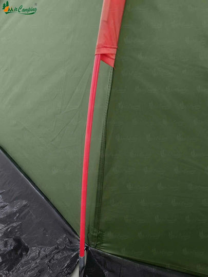Cort Camping Tunel Verde 4 Anotimpuri pentru 3 Persoane 370x220x150cm