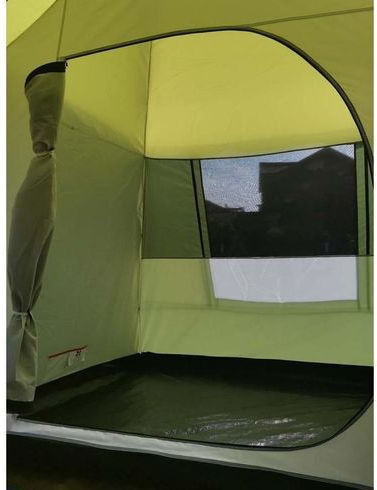 Cort Camping Verde cu Dublu Material 4 Anotimpuri pentru 4 Persoane 260x220x210cm