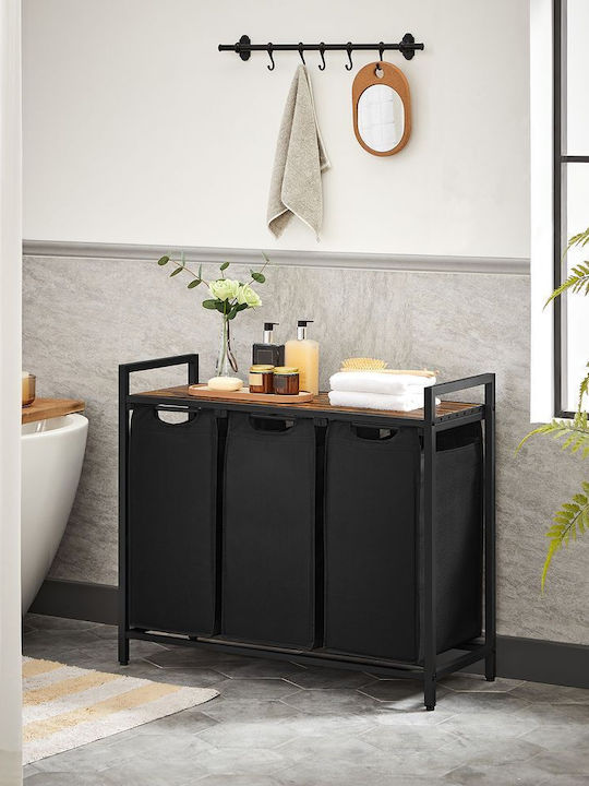 Vasagle Fabric Laundry Basket 114lt 93x33x72cm Brown