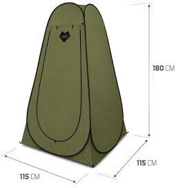 Delphin Cort Camping Pop Up Toaletă 180x115x115cm