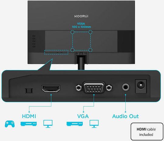 Koorui E2212H VA Монитор 22" FHD 1920x1080