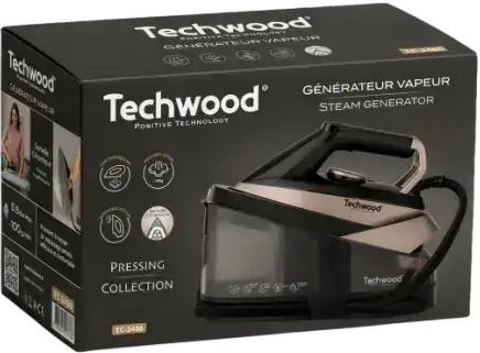Techwood Sistem de Călcat cu Presiune 5.5bar cu Rezervor 1.6lt