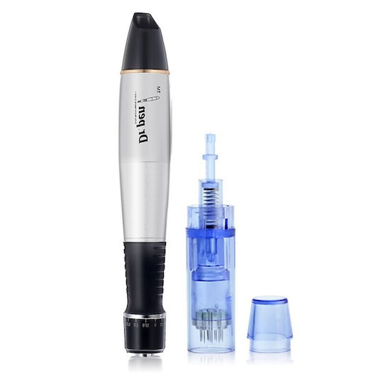 Stilou Micro-ace Titan Dermapen Dr Pen A1 Electroporație Împotriva Ridurilor Îmbătrânirii Cablu 2 Rezerve 12 Ace Adâncime 0,25 3,00 Mm 5 Viteze