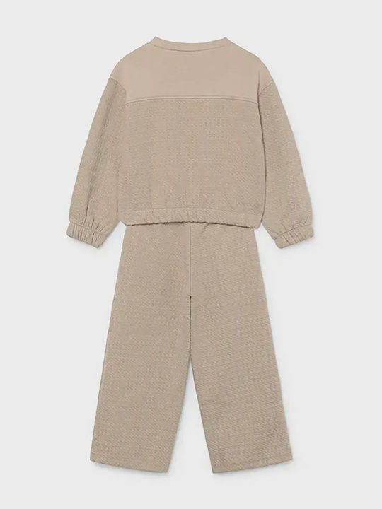 Kids Tracksuits Beige 2 Pieces
