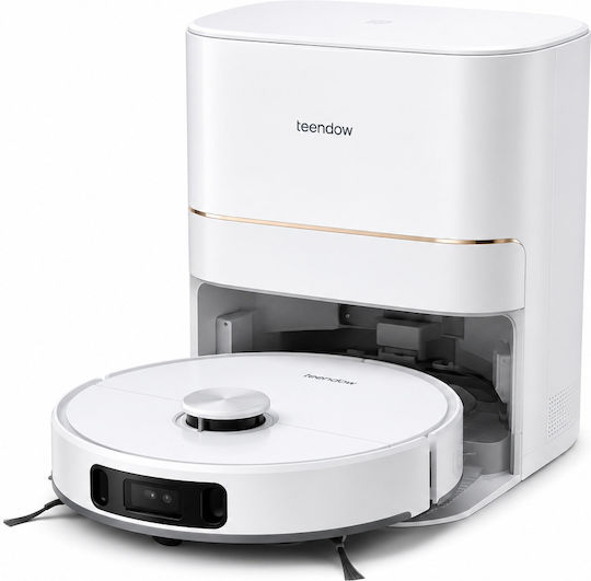 Teendow D63S Ultra Прахосмукачка робот с Лазерно Картографиране и Всмукателна мощност 10000Pa Бяла