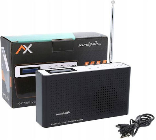 LTC Audio LXRAD01 Portable Radio with Bluetooth Black