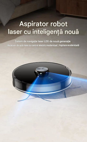 SmartClean A8S Aspirator Robot cu Cartografiere Laser și Putere de Aspirație 4500Pa Albă