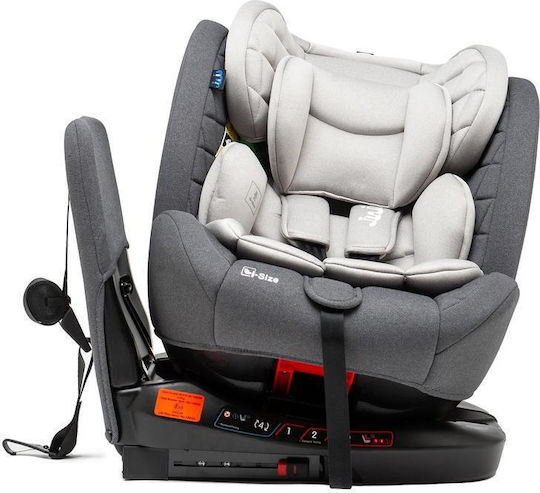 Juju Total 360 I-Size Kindersitz Auto mit ISOfix Graues