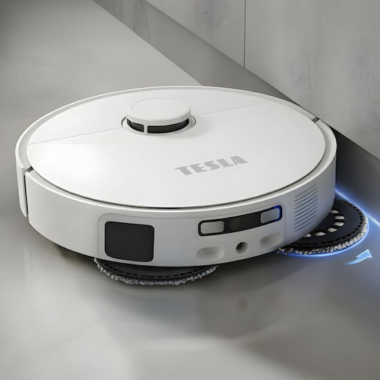 Tesla Robostar IQ900 Ultra Robot Vacuum Cleaner with Laser Mapping & 10000Pa Suction White
