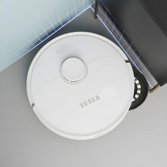 Tesla Robostar IQ900 Ultra Robot Vacuum Cleaner with Laser Mapping & 10000Pa Suction White