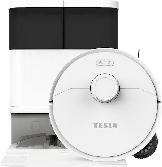 Tesla Robostar IQ900 Ultra Robot Vacuum Cleaner with Laser Mapping & 10000Pa Suction White