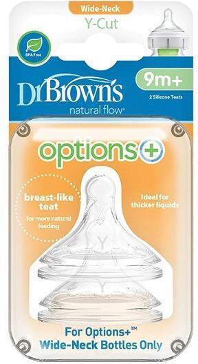 Dr. Brown's Options Биберони от Силикон за 9+ месеца 2бр