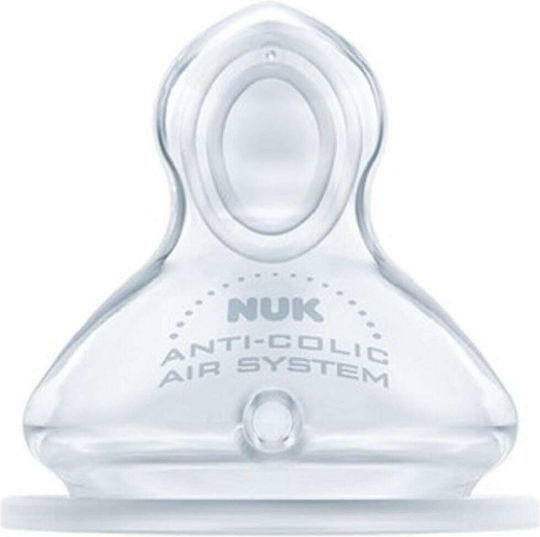 Nuk First Choice Plus Θηλές από Σιλικόνη Μεγάλης Ροής για 6+ μηνών 2τμχ