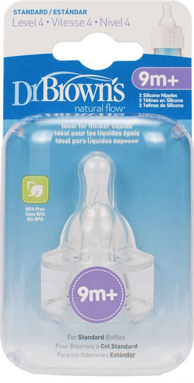 Dr. Brown's Natural Flow Options Level 4 Babyflaschensauger für 9+ Monate 2cm