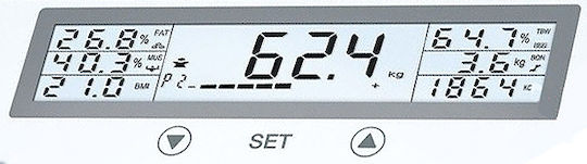 Beurer BG 51 Digitale Badezimmerwaage 200kg mit Körperfettmessung Weiße