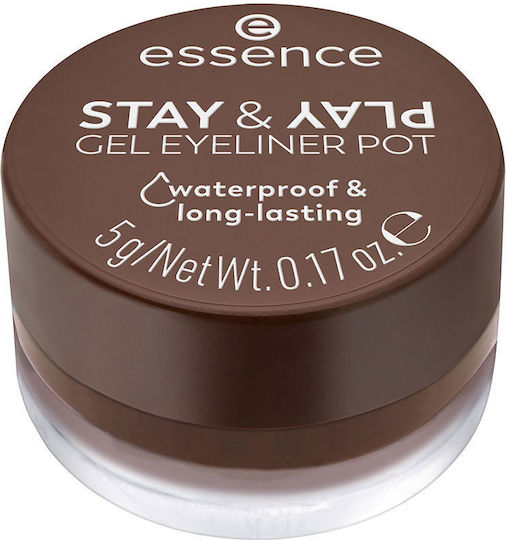 Essence Stay & Play Wasserdicht Gel Eye Liner 02 Brown 5gr