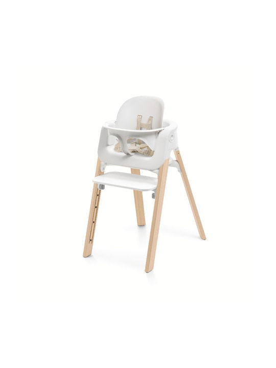Stokke Столово Столчe 3 в 1 с Регулируема Височина Бял / Натурален