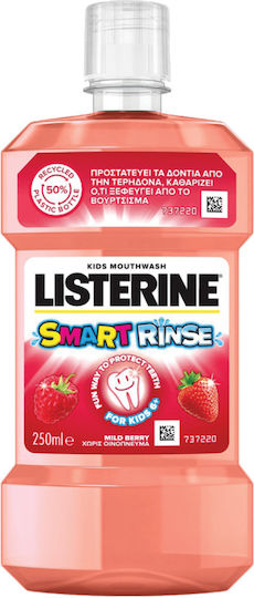Listerine Smart Rinse Mild Berry 100 ppm Alcohol-Free 250ml