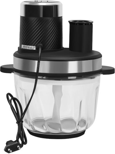 Kraft & Dele Mini Tocatoare Multi 1800W cu Recipient 3.8lt Negru
