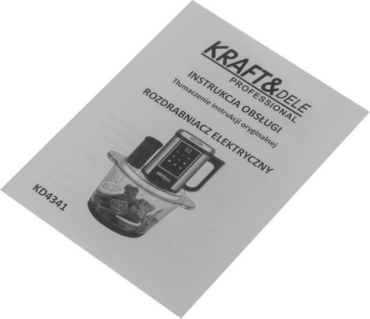 Kraft & Dele Mini Tocatoare 550W cu Recipient 3lt Gri