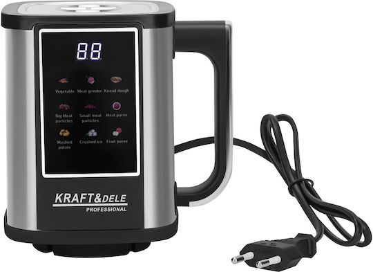 Kraft & Dele Mini Tocatoare 550W cu Recipient 3lt Gri