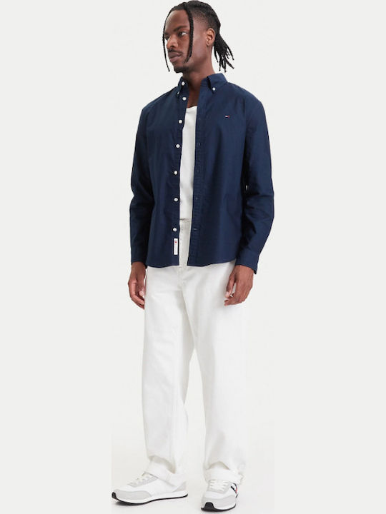 Long Sleeve Shirt in Regular Fit Dark Blue