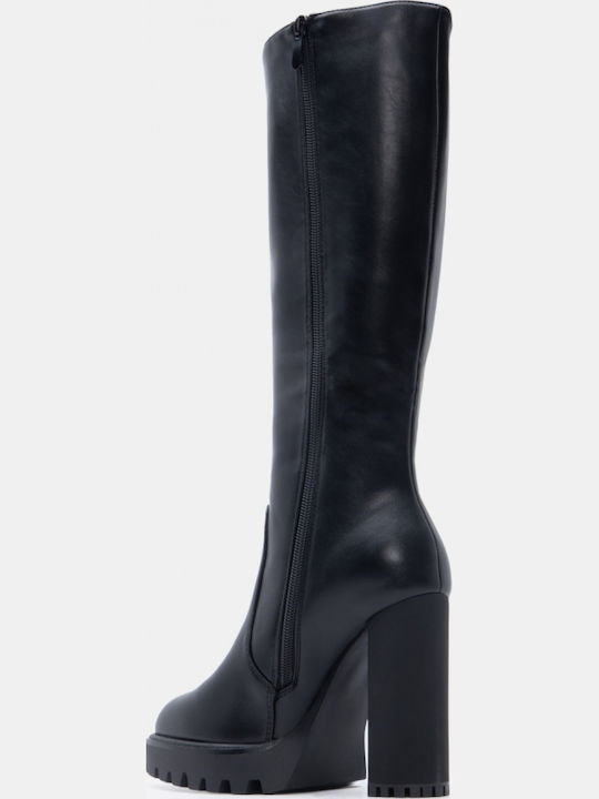 Wildleder Damenstiefel Schwarz