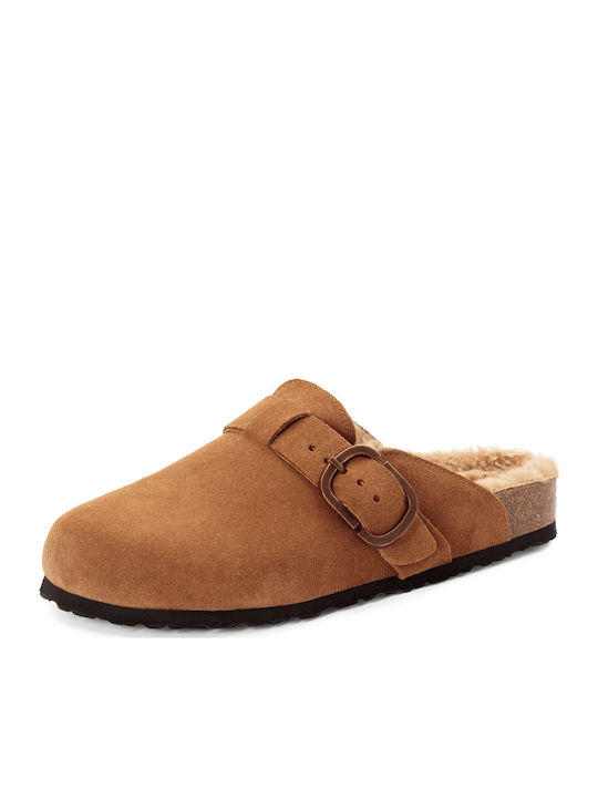 Suede Damen Hausschuhe Braune