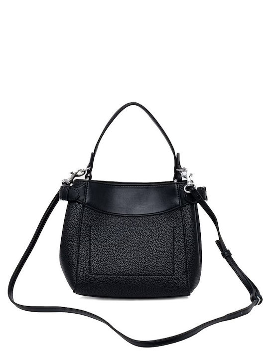 Mix Media Women's Crossbody Bag Black