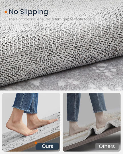 Songmics Boho Αντιολισθητικό Χαλί Ορθογώνιο Gray 120x170cm