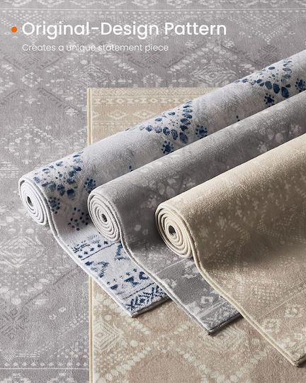 Songmics Boho Αντιολισθητικό Χαλί Ορθογώνιο Gray 120x170cm