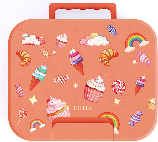 Estia Save The Aegean Edelstahl Kinderlebensmittelbehälter Abendessen-Set 0.95 Liter