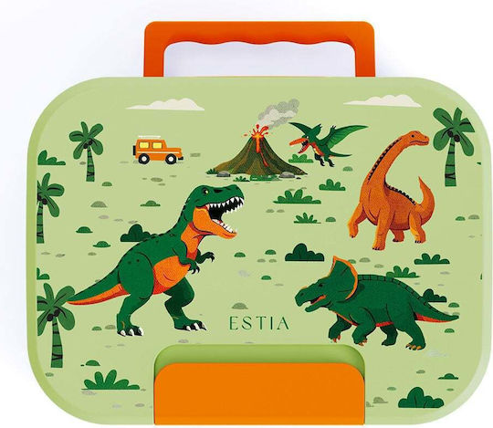 Estia Save the Aegean Plastic Kids' Food Container Dinosaurs 0.75lt Dino Explorer
