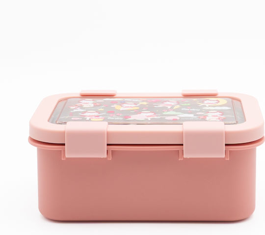Sidirela Happy Garden Recipient De Mâncare Pentru Copii Din Inox 0.8lt Roz