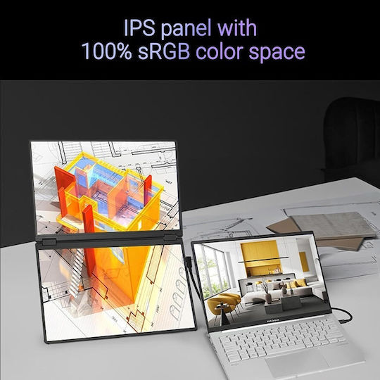 Asus ZenScreen Duo MB14FCD IPS HDR Portable Monitor 14" FHD 1920x1200 with Response Time 5ms GTG