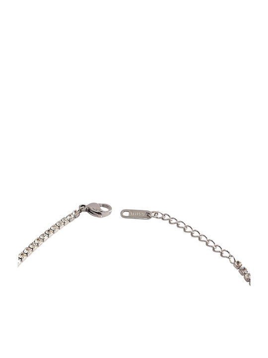 Kalliopi Silver Γυναικείο Βραχιόλι Ριβιέρα από Ατσάλι 23cm