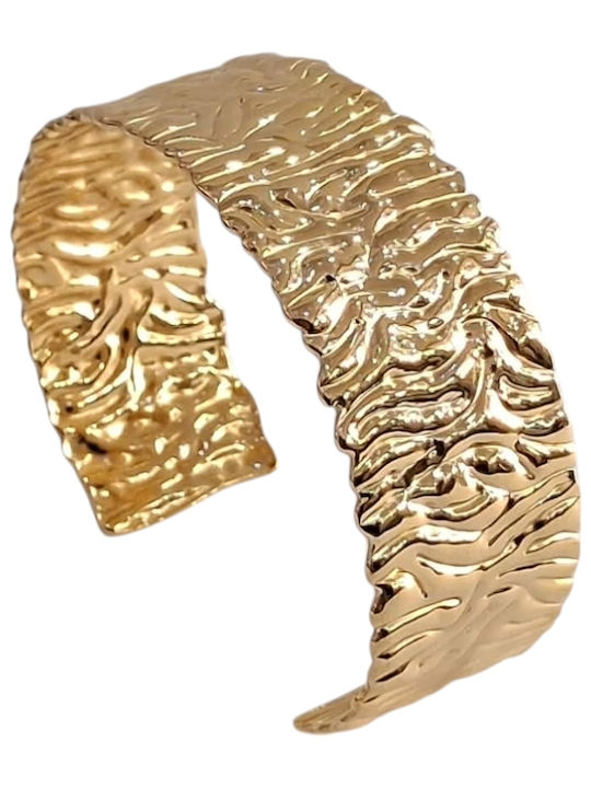 Kalliopi Silver Γυναικείο Βραχιόλι από Ατσάλι Επιχρυσωμένο
