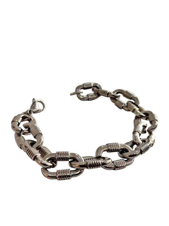 Kalliopi Silver Γυναικείο Βραχιόλι από Ατσάλι 20cm