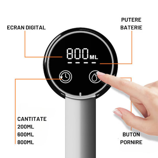 Inco Inco Wasserpumpe für Küche mit Batterie aus schwarzem Silikon