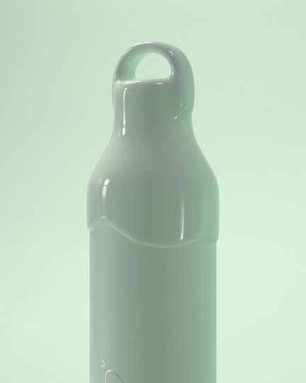 Chilly's Series 2 Бутилка Термос Неръждаема стомана Без BPA 350ml Фъстъчено с Дръжка