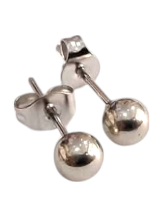 Kalliopi Silver Ohrringe Stecknadelverschluss aus Stahl
