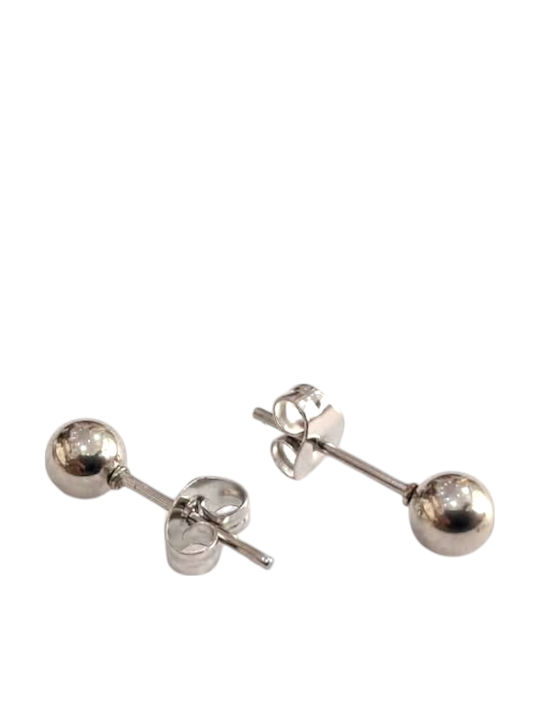 Kalliopi Silver Ohrringe Stecknadelverschluss aus Stahl