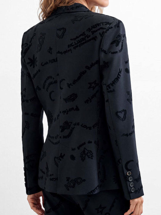 Desigual Sacou de damă Negru
