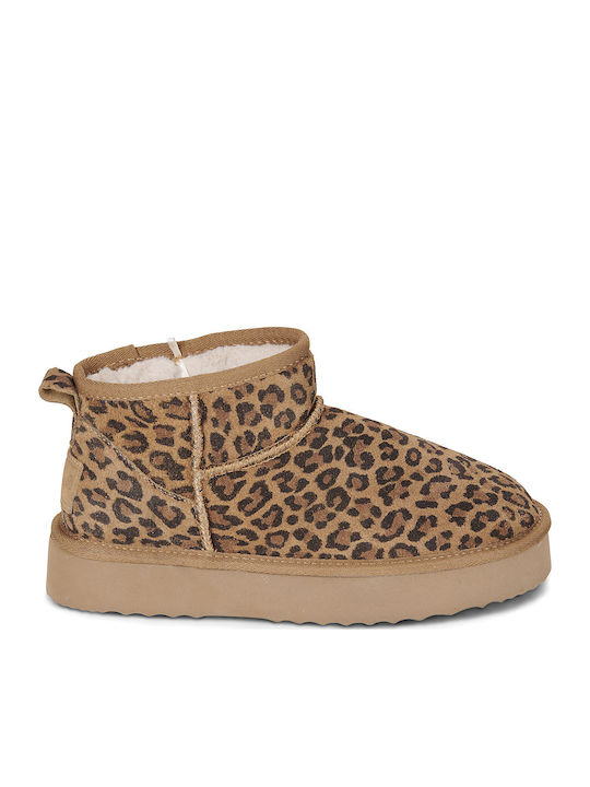 Dissy Wildleder Damenstiefeletten Braun
