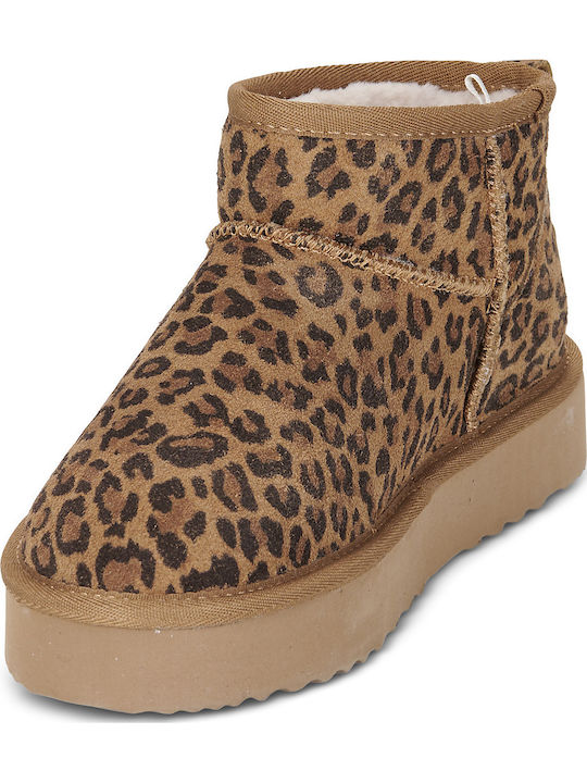 Dissy Wildleder Damenstiefeletten Braun